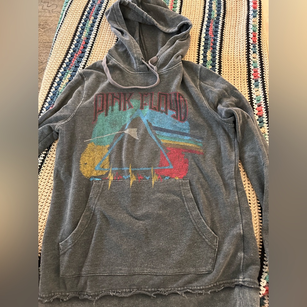 Gray Pink Floyd Graphic Hoodie